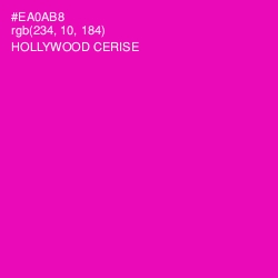 #EA0AB8 - Hollywood Cerise Color Image