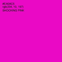 #EA0AC5 - Shocking Pink Color Image