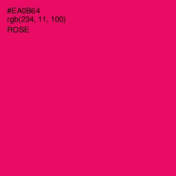 #EA0B64 - Rose Color Image