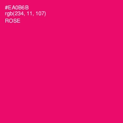 #EA0B6B - Rose Color Image