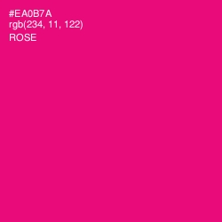 #EA0B7A - Rose Color Image