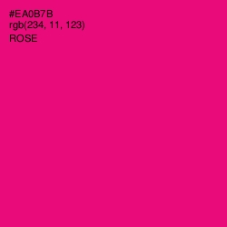 #EA0B7B - Rose Color Image