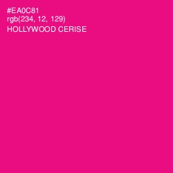 #EA0C81 - Hollywood Cerise Color Image