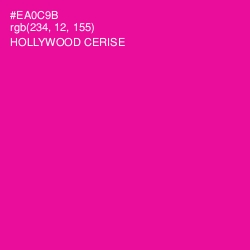 #EA0C9B - Hollywood Cerise Color Image