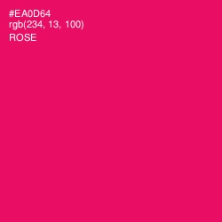 #EA0D64 - Rose Color Image