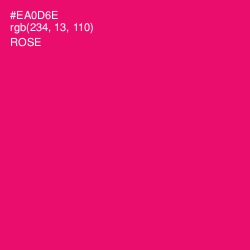 #EA0D6E - Rose Color Image