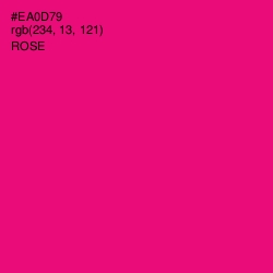 #EA0D79 - Rose Color Image