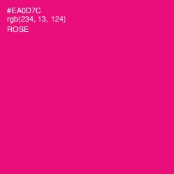 #EA0D7C - Rose Color Image