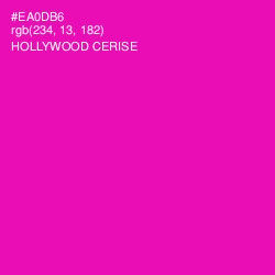 #EA0DB6 - Hollywood Cerise Color Image