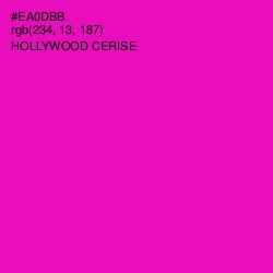 #EA0DBB - Hollywood Cerise Color Image