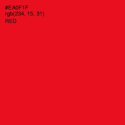 #EA0F1F - Red Color Image