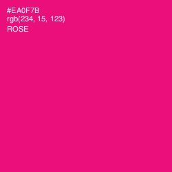 #EA0F7B - Rose Color Image