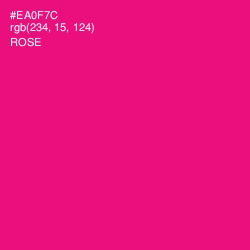 #EA0F7C - Rose Color Image