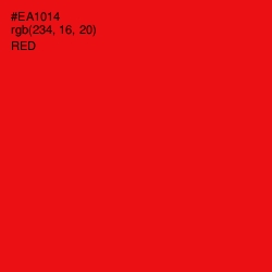 #EA1014 - Red Color Image