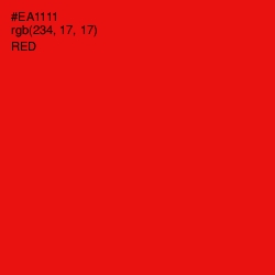 #EA1111 - Red Color Image