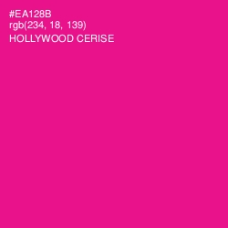 #EA128B - Hollywood Cerise Color Image