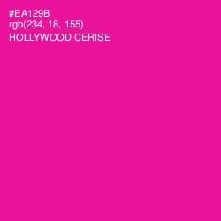 #EA129B - Hollywood Cerise Color Image