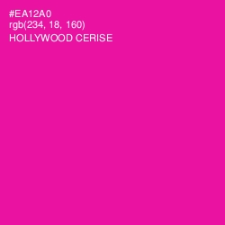 #EA12A0 - Hollywood Cerise Color Image
