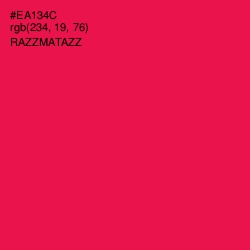#EA134C - Razzmatazz Color Image
