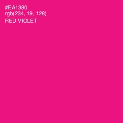 #EA1380 - Red Violet Color Image