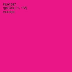 #EA1587 - Cerise Color Image