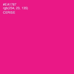 #EA1787 - Cerise Color Image