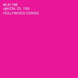 #EA179B - Hollywood Cerise Color Image