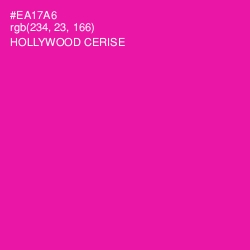 #EA17A6 - Hollywood Cerise Color Image