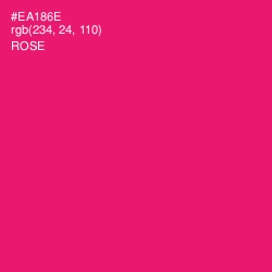 #EA186E - Rose Color Image