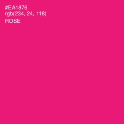 #EA1876 - Rose Color Image