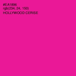 #EA1896 - Hollywood Cerise Color Image