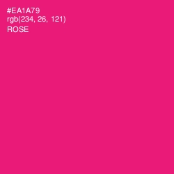 #EA1A79 - Rose Color Image