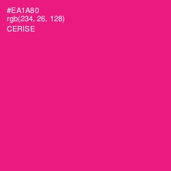 #EA1A80 - Cerise Color Image