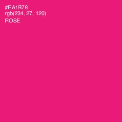 #EA1B78 - Rose Color Image