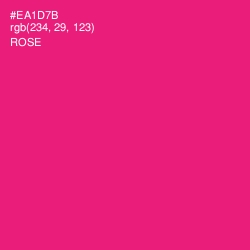 #EA1D7B - Rose Color Image