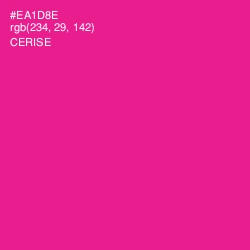 #EA1D8E - Cerise Color Image