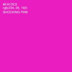 #EA1DC0 - Shocking Pink Color Image