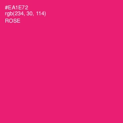 #EA1E72 - Rose Color Image