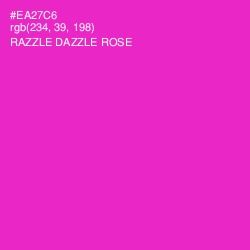 #EA27C6 - Razzle Dazzle Rose Color Image
