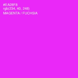 #EA28F8 - Magenta / Fuchsia Color Image