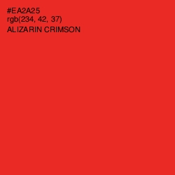 #EA2A25 - Alizarin Crimson Color Image