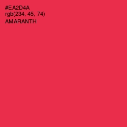 #EA2D4A - Amaranth Color Image