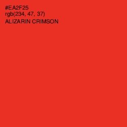 #EA2F25 - Alizarin Crimson Color Image