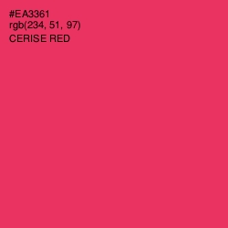 #EA3361 - Cerise Red Color Image