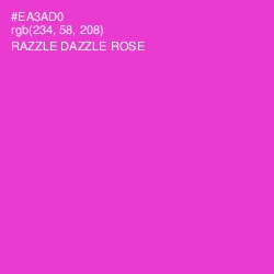 #EA3AD0 - Razzle Dazzle Rose Color Image