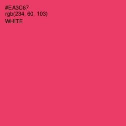 #EA3C67 - Cerise Red Color Image