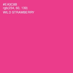 #EA3C8B - Wild Strawberry Color Image