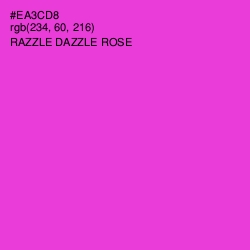 #EA3CD8 - Razzle Dazzle Rose Color Image