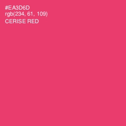 #EA3D6D - Cerise Red Color Image