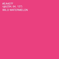#EA407F - Wild Watermelon Color Image